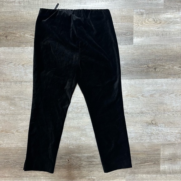 Vince Pull-On Split Hem Velvet Ankle Pant in Black Size Small - Picture 4 of 9